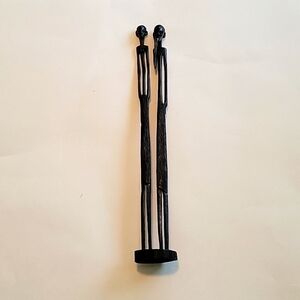 AUTHENTIC AFRICAN Tall Maasai Couple Wooden Figure Handcrafted in Kenya.